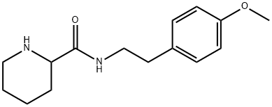 N-[2-(4-METHOXYPHENYL)ETHYL]-2-PIPERIDINECARBOXAMIDE Structure