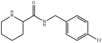 N-[(4-chlorophenyl)methyl]piperidine-2-carboxamide Structure