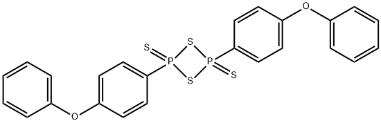 2,4-BIS(4-PHENOXYPHENYL)-1,3-DITHIA-2,4-DIPHOSPHETANE-2,4-DISULFIDE 구조식 이미지