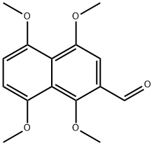 2-NAPHTHALENECARBOXALDEHYDE, 1,4,5,8-TETRAMETHOXY- Structure