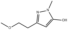 1H-Pyrazol-5-ol,  3-(2-methoxyethyl)-1-methyl- 구조식 이미지