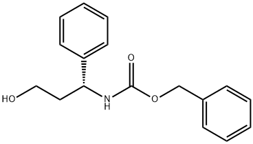 [(1R)-3-Hydroxy-1-phenylpropyl]carbamic acid benzyl ester Structure