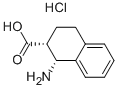 (1R,2R)-1-AMINO-1,2,3,4-TETRAHYDRONAPHTHALENE-2-CARBOXYLIC ACID HYDROCHLORIDE 구조식 이미지