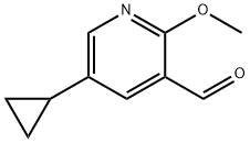 5-cyclopropyl-2-Methoxynicotinaldehyde Structure