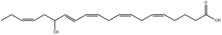 (+/-)-15-HYDROXY-5Z,8Z,11Z,13E,17Z-EICOSAPENTAENOIC ACID 구조식 이미지