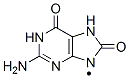 9H-Purin-9-yl,  2-amino-1,6,7,8-tetrahydro-6,8-dioxo-  (9CI) 구조식 이미지