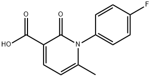 1-(4-fluorophenyl)-6-Methyl-2-oxo-1,2-dihydropyridine-3-carboxylic acid 구조식 이미지
