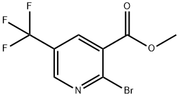 Methyl 2-bromo-5-(trifluoromethyl)nicotinate 구조식 이미지