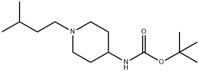 4-(BOC-AMino)-1-isopentylpiperidine Structure