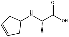 L-Alanine, N-(3-cyclopenten-1-yl)- (9CI) Structure