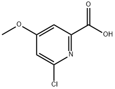 6-클로로-4-메톡시-피리딘-2-카르복실산 구조식 이미지