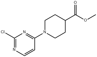 메틸1-(2-클로로피리미딘-4-일)피페리딘-4-카르복실레이트 구조식 이미지