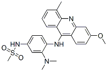 Methanesulfonamide, N-(3-(dimethylamino)-4-((3-methoxy-5-methyl-9-acri dinyl)amino)phenyl)- Structure