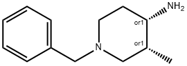 4-PiperidinaMine, 3-Methyl-1-(phenylMethyl)-, (3R,4S) Structure