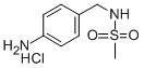 4-Amino-N-methylbenzenemethanesulfonamide hydrochloride 구조식 이미지