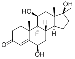 6beta-Hydroxyfluoxymesterone Structure