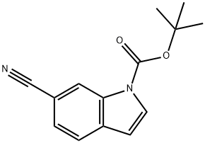 6-CYANO-1H-인돌,N-BOC보호98 구조식 이미지