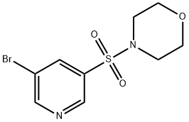 4-(5-BROMOPYRIDIN-3-YLSULPHONYL)MORPHOLINE 95 구조식 이미지