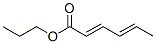 (2E,4E)-2,4-Hexadienoic acid propyl ester Structure