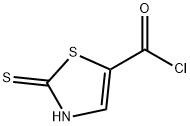 5-Thiazolecarbonyl chloride, 2-mercapto- (7CI) 구조식 이미지
