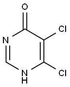 4,5-DICHLORO-6-HYDROXYPYRIMIDINE 구조식 이미지