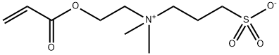 N-(2-ACRYLOYLOXYETHYL)-N,N-DIMETHYL-N-(3-SULFOPROPYL)AMMONIUM BETAINE Structure