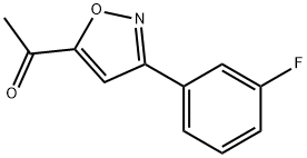 5-ACETYL-3(3-FLUOROPHENYL)-ISOXAZOLE Structure