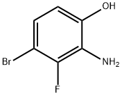 PHENOL, 2-AMINO-4-BROMO-3-FLUORO Structure