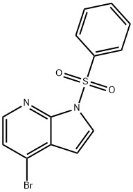 4-BROMO-1-(PHENYLSULFONYL)-1H-PYRROLO[2,3-B]PYRIDINE Structure