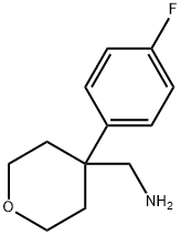 1-[4-(4-FLUOROPHENYL)TETRAHYDRO-2H-PYRAN-4-YL]METHANAMINE Structure