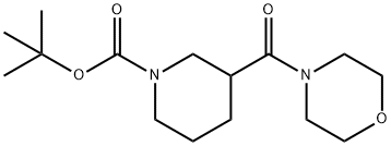 tert-Butyl 3-(morpholine-4-carbonyl)piperidine-1-carboxylate 구조식 이미지