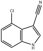 4-CHLORO-1H-INDOLE-3-CARBONITRILE Structure