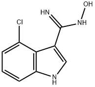 N-HYDROXY-4-CHLORO-1H-INDOLE-3-CARBOXAMIDINE Structure
