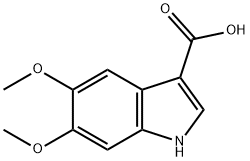 1H-인돌-3-카르복실산,5,6-디메톡시- 구조식 이미지