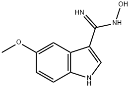 N-HYDROXY-5-METHOXY-1H-INDOLE-3-CARBOXAMIDINE 구조식 이미지