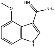 4-METHOXY-1H-INDOLE-3-CARBOXAMIDINE 구조식 이미지