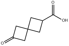 Spiro[3.3]heptane-2-carboxylic acid, 6-oxo- Structure