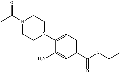 889946-58-1 4-(4-Acetyl-1-piperazinyl)-3-amino-benzoic acid ethyl ester