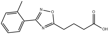 4-[3-(2-METHYLPHENYL)-1,2,4-OXADIAZOL-5-YL]BUTANOIC ACID Structure