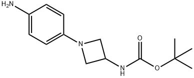 [1-(4-amino-phenyl)-azetidin-3-yl]-cabamic acid tert-butyl ester Structure