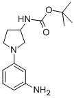 [1-(3-AMINO-PHENYL)-PYRROLIDIN-3-YL]-CARBAMIC ACID TERT-BUTYL ESTER Structure