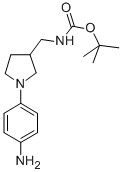 [1-(4-AMINO-PHENYL)-PYRROLIDIN-3-YLMETHYL]-CARBAMIC ACID TERT-BUTYL ESTER Structure