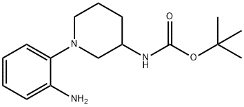 1-(2-amino-phenyl)-piperidin-3-carbamic acid tert-buytl ester Structure