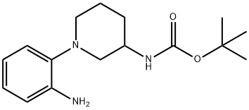 1-(2-아미노-페닐)-피페리딘-3-카르밤산tert-buytl에스테르 구조식 이미지