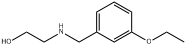 2-((3-ETHOXYBENZYL)AMINO)ETHANOL Structure