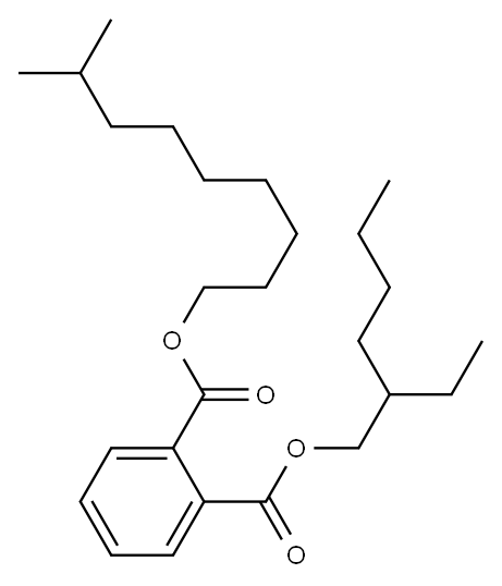 2-ethylhexyl 8-methylnonyl phthalate 구조식 이미지