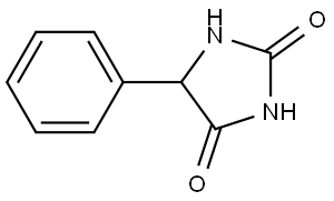 5-Phenylhydantoin 구조식 이미지