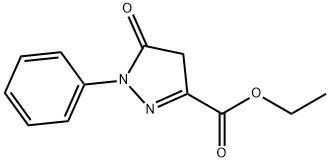 에틸 5-옥소-1-페닐-2-피라졸린-3-카복실레이트 구조식 이미지