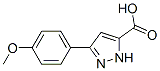 3-(4-메톡시페닐)-1H-피라졸-5-카르복실산 구조식 이미지