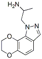 1H-[1,4]Dioxino[2,3-g]indazole-1-ethanamine,  7,8-dihydro--alpha--methyl- 구조식 이미지